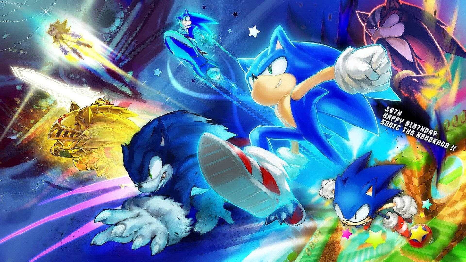Una mirada poderosa e icónica de Sonic the Hedgehog Fondos de pantalla