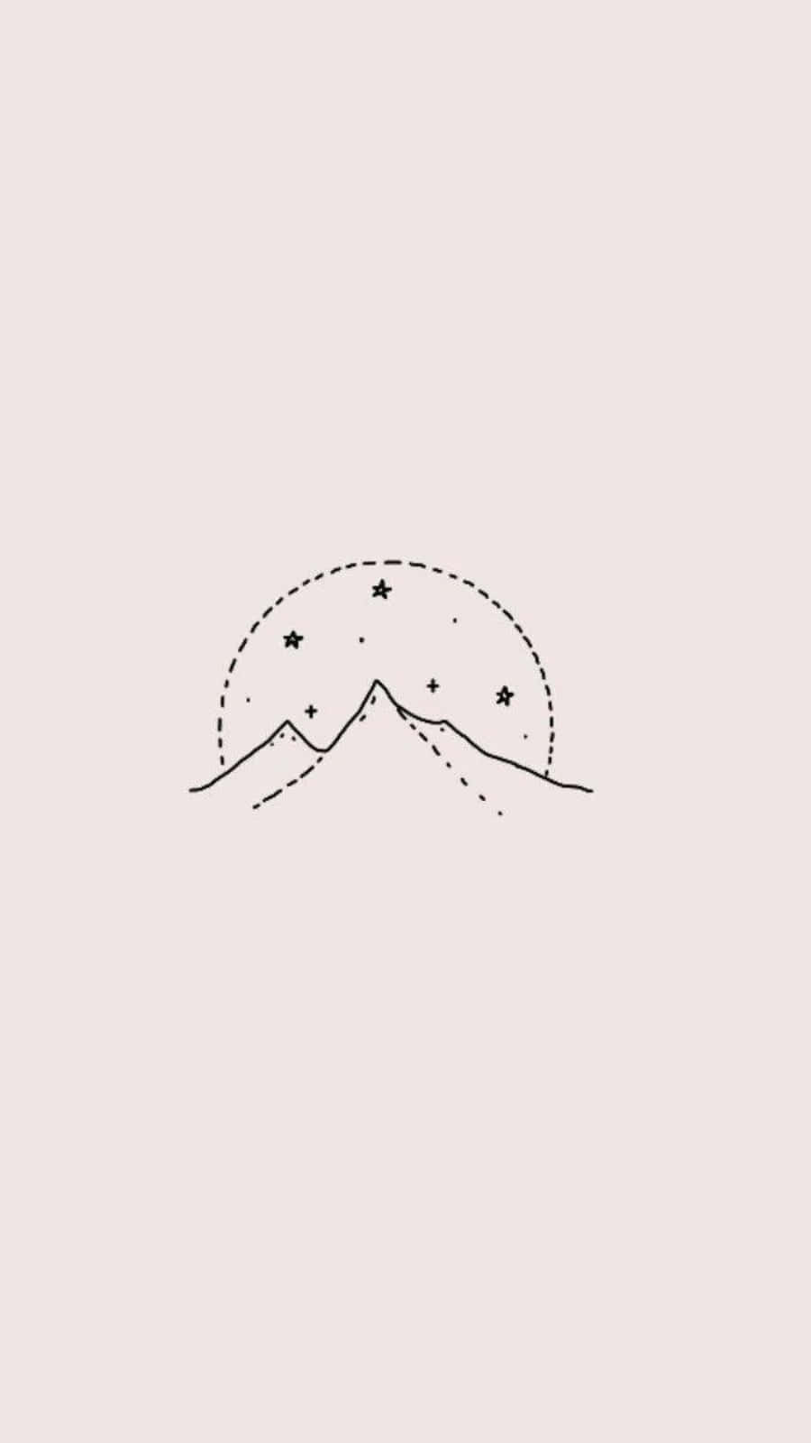 una montaña con estrellas en el cielo Fondos de pantalla