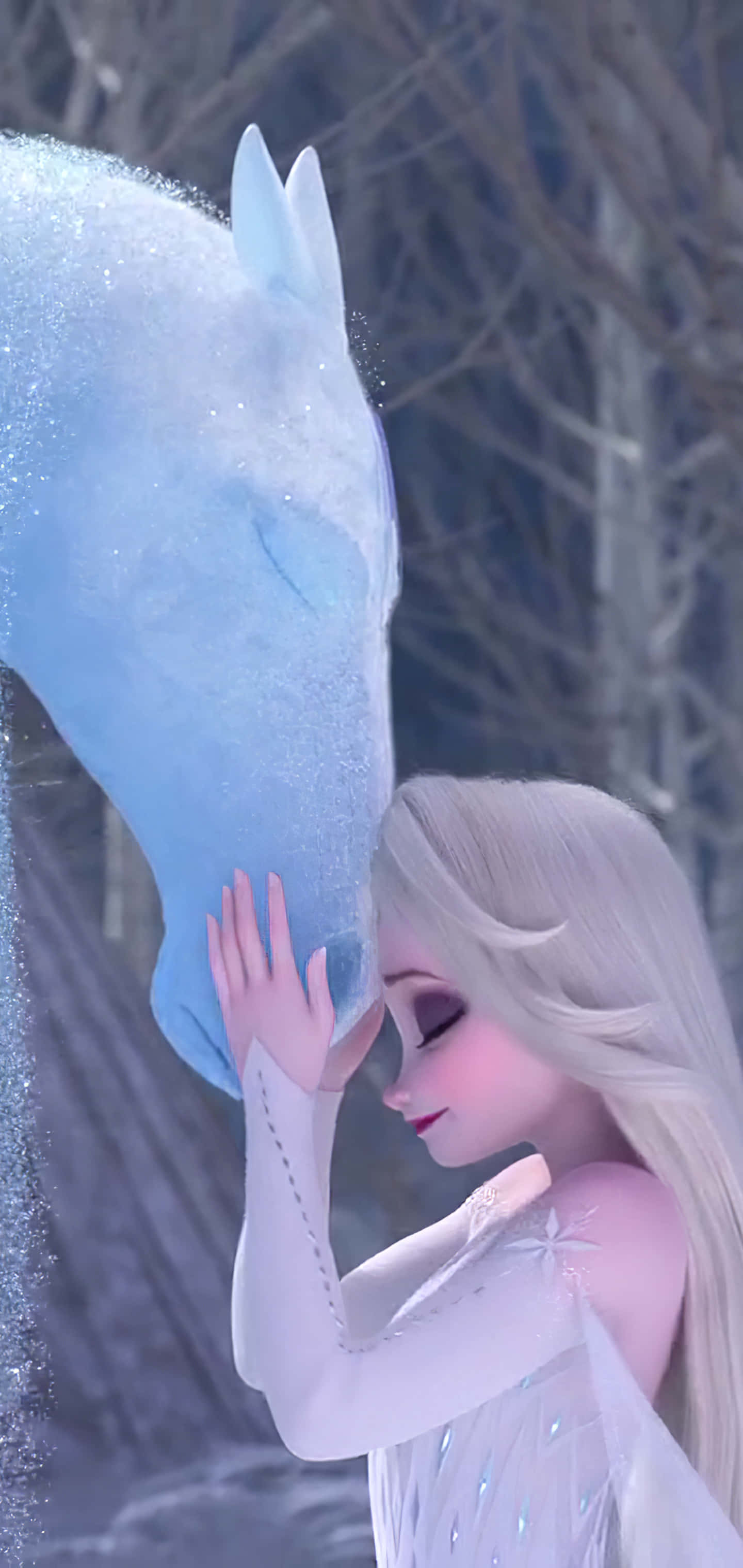 una niña besa a un caballo en frozen de disney Fondos de pantalla