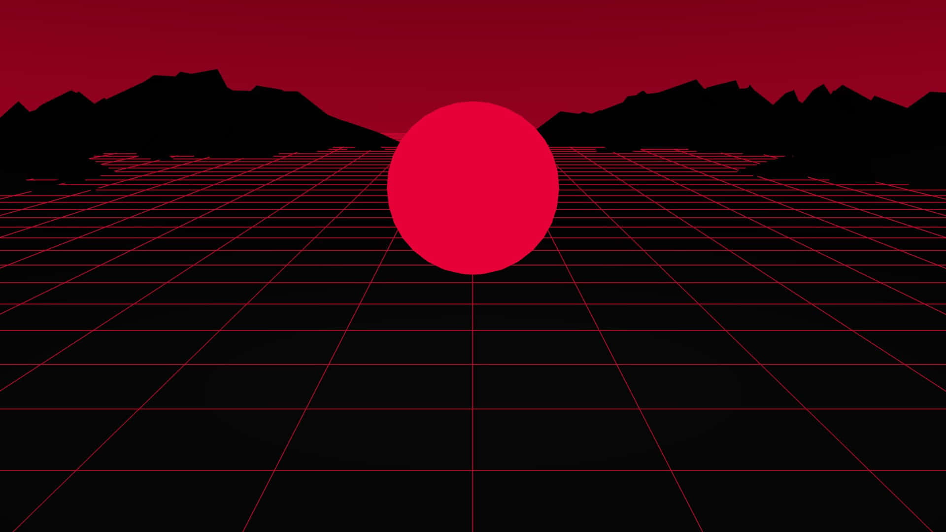 una pelota roja sobre un fondo negro Fondos de pantalla