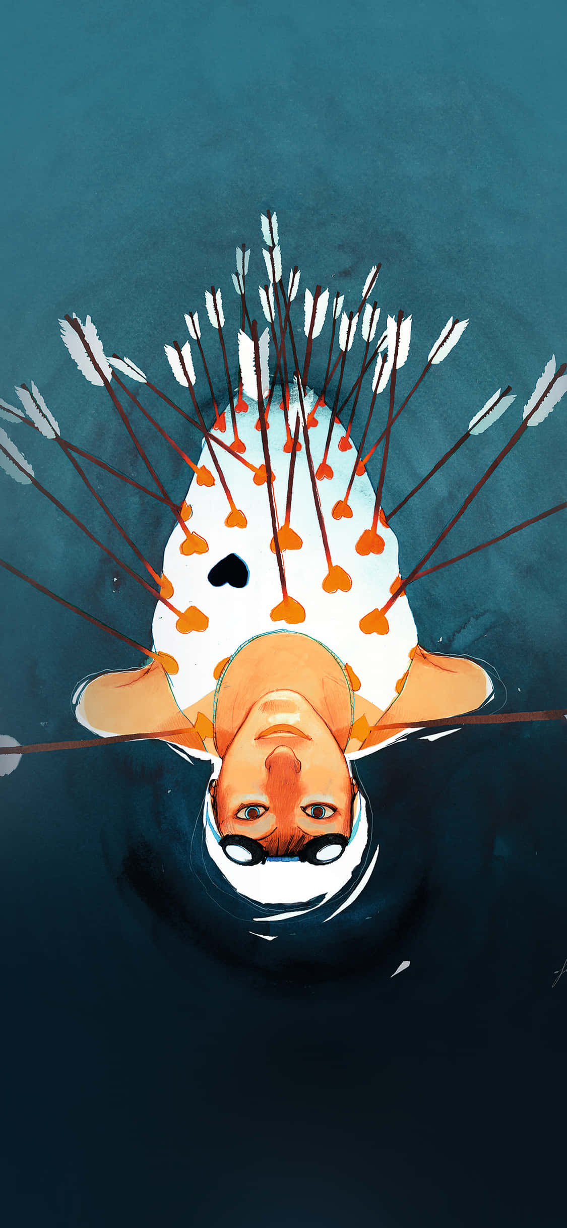 una persona flota en el agua Fondos de pantalla