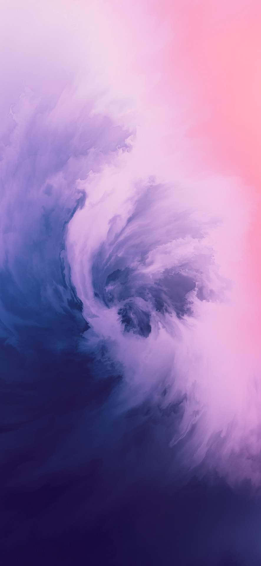 una pintura abstracta morada y rosa sobre un fondo azul Fondos de pantalla