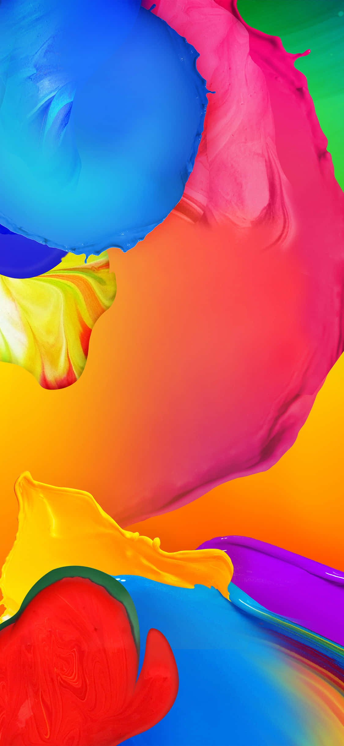 una pintura colorida con un arcoíris de colores Fondos de pantalla