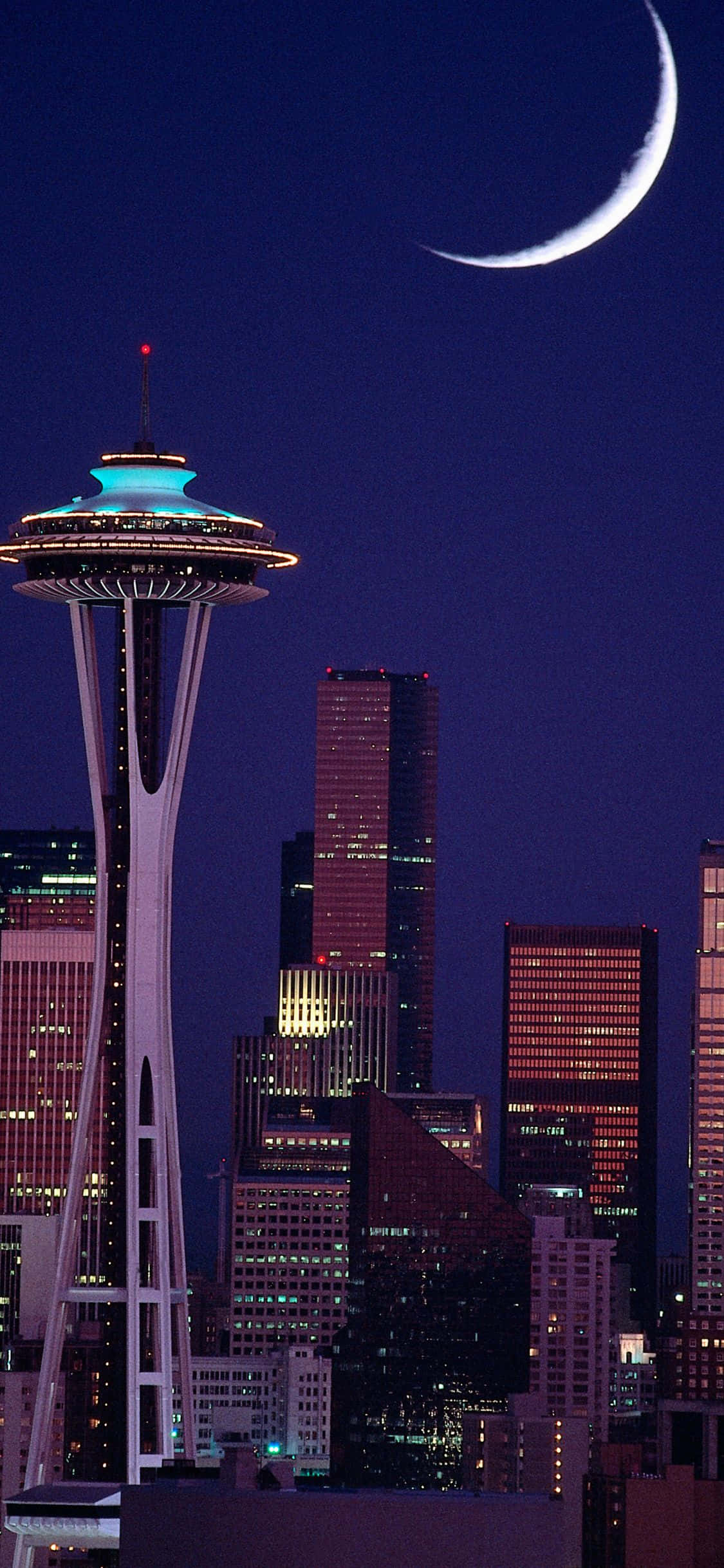 Una vista cautivadora del horizonte de Seattle desde la orilla Fondos de pantalla