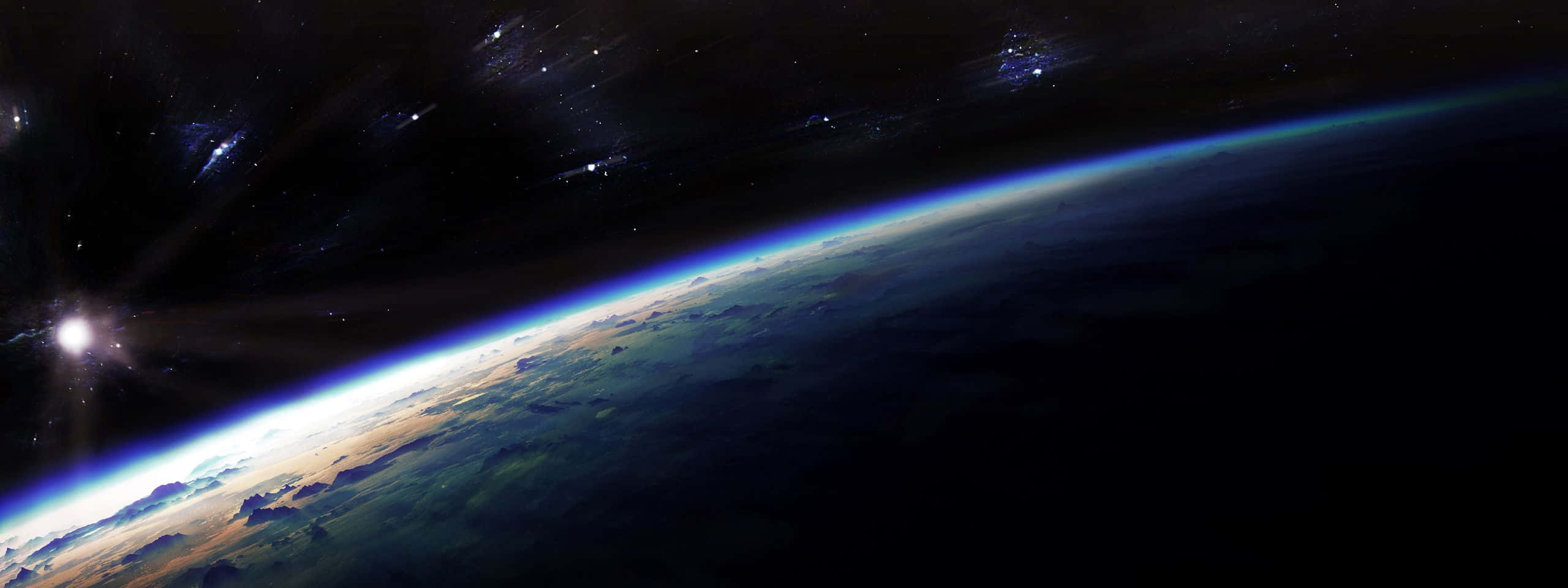 una vista de la tierra desde el espacio Fondos de pantalla