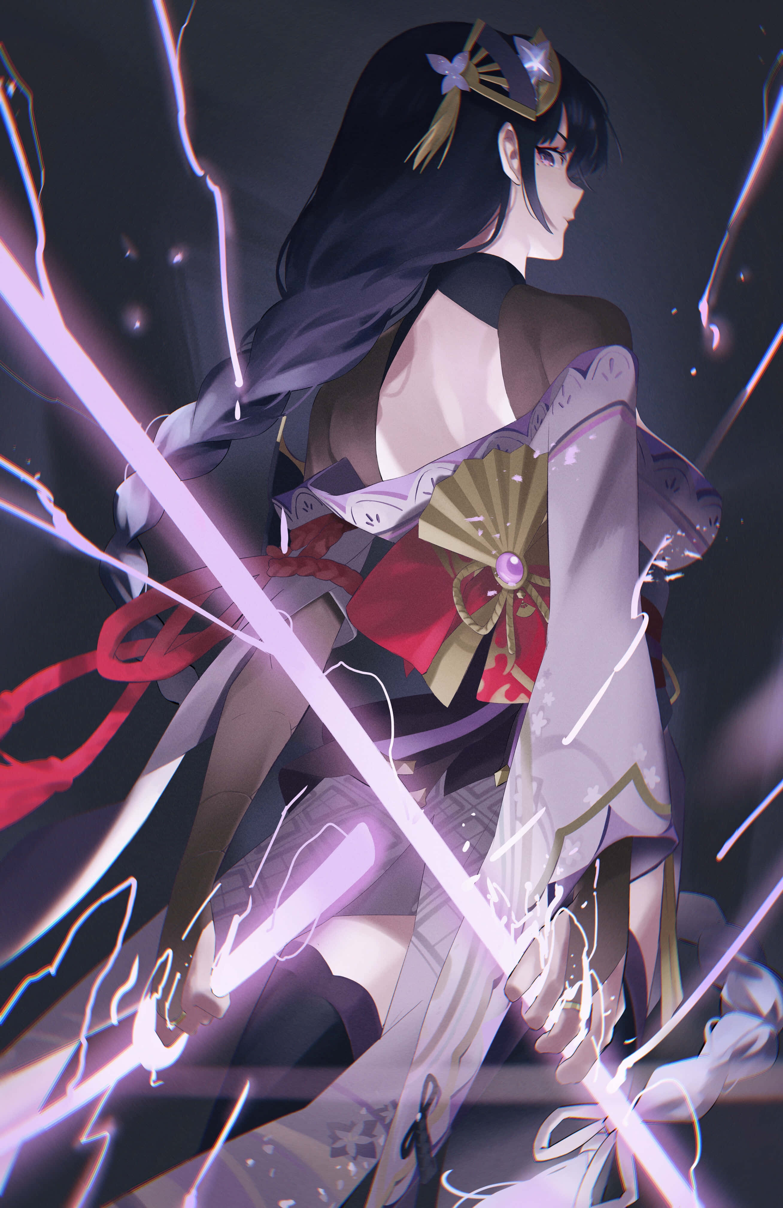 Una vista majestuosa de Baal, un personaje Geo de cinco estrellas en Genshin Impact Fondos de pantalla