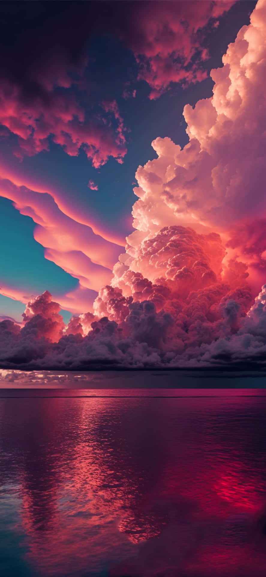 Una Vista Serena de Nubes Estéticas Fondos de pantalla