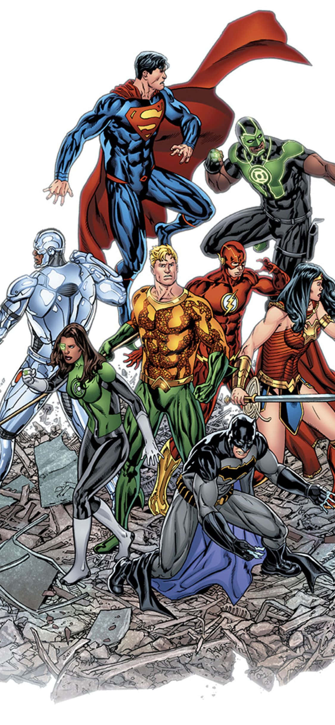 Une a los Héroes: Conéctate Poderosamente con Marvel y DC en tu iPhone Fondos de pantalla