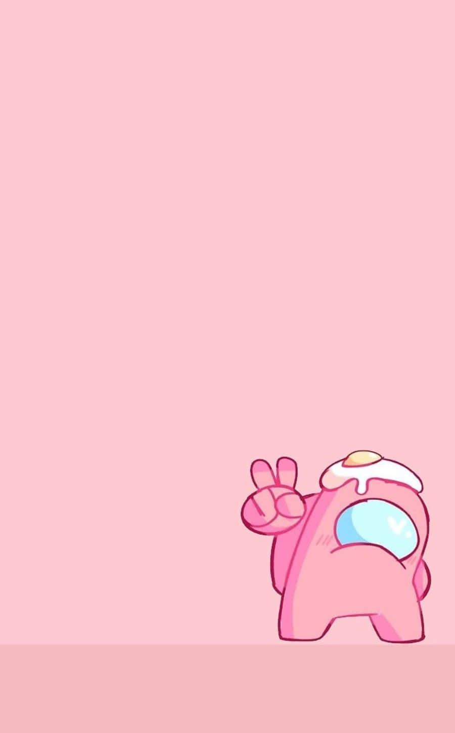 Únete a la diversión con la tripulación rosa de Among US Fondos de pantalla