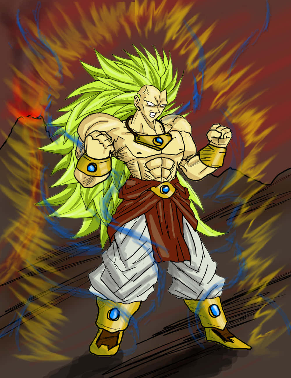 ¡Únete a la épica batalla entre Goku y Broly en Dragon Ball Super! Fondos de pantalla