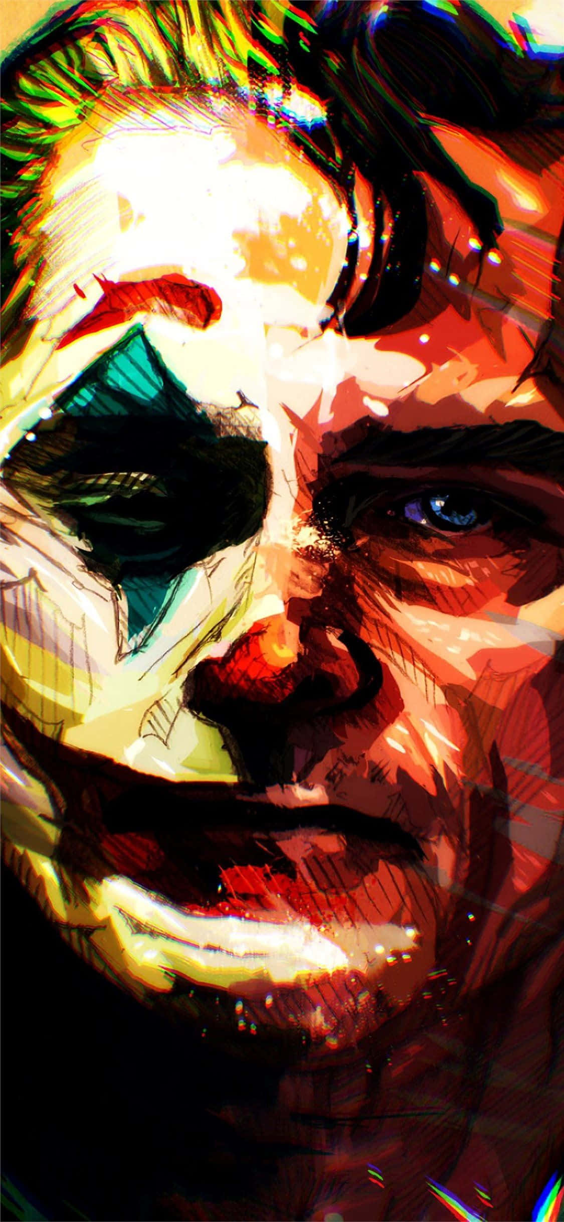 Únete a la Locura con este Atrevido y Vibrante Póster del Joker Fondos de pantalla