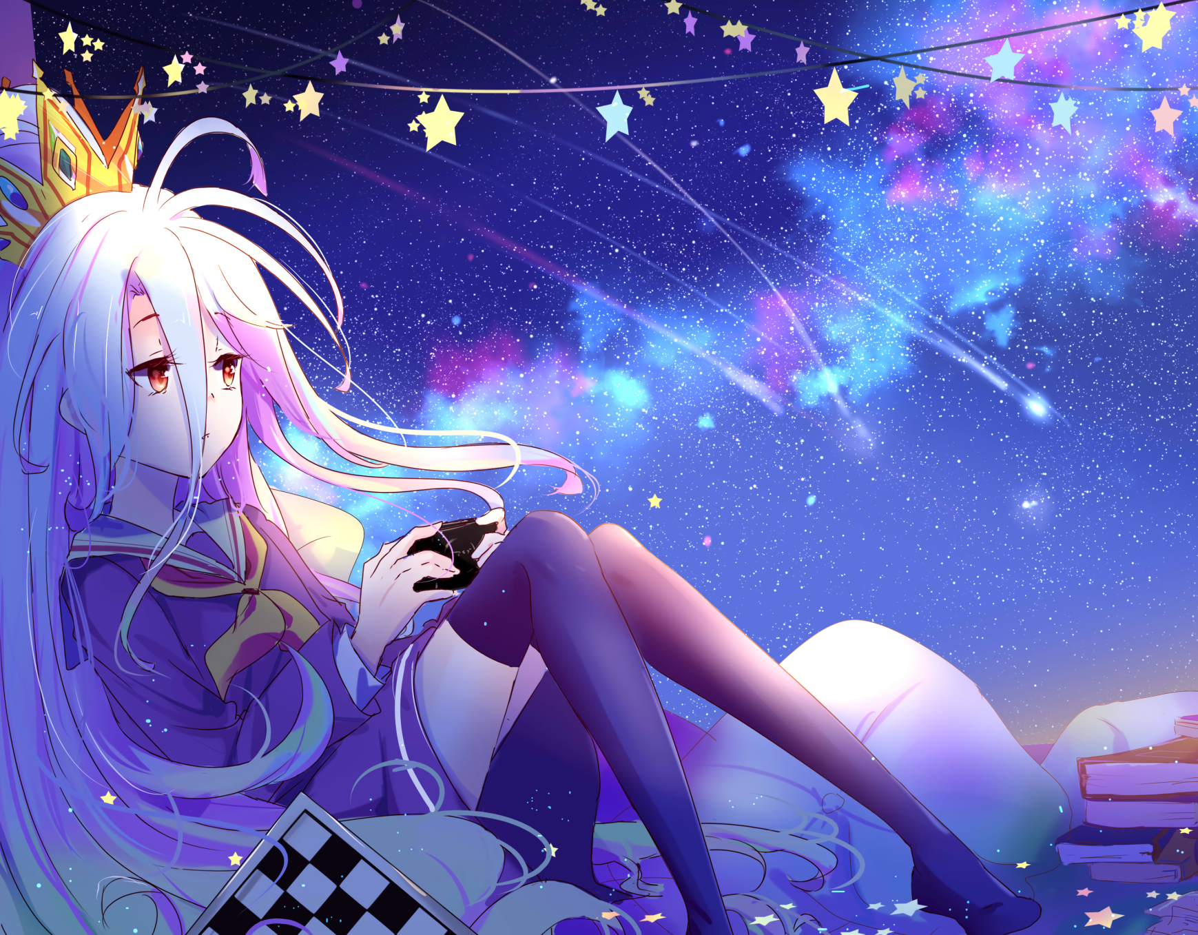 Únete a Sora y Shiro en su búsqueda por ser los mejores jugadores en No Game No Life Fondos de pantalla