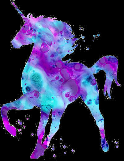Unicornio abstracto en acuarela Fondos de pantalla