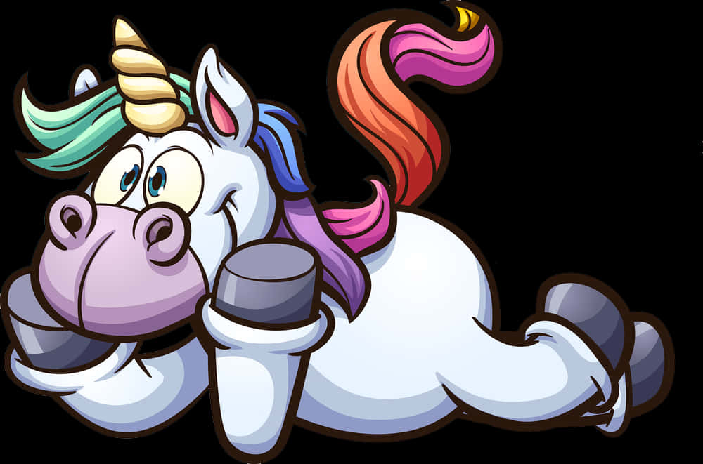 Unicornio Caricaturesco Colorido Fondos de pantalla