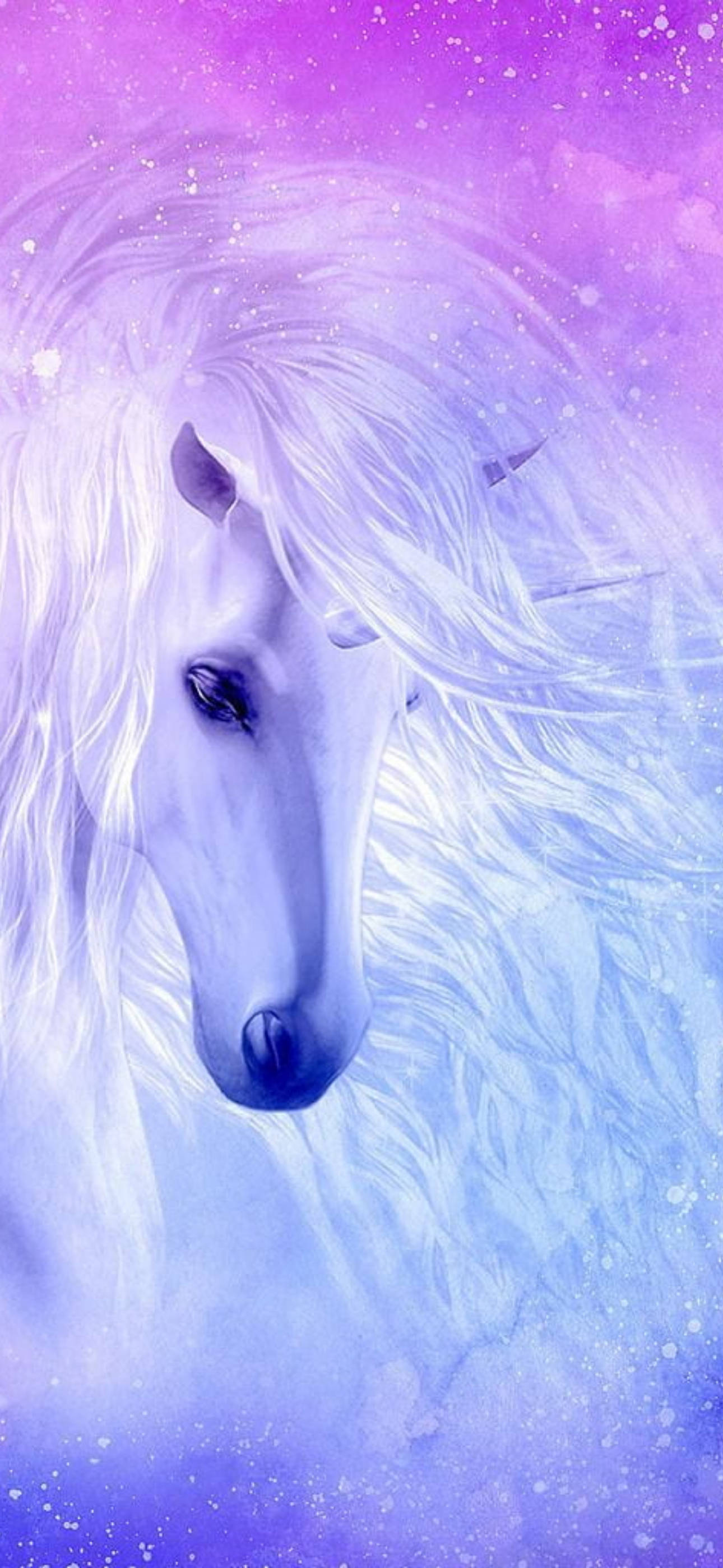 Unicornio Galáctico en Primer Plano y Ángulo Lateral Fondos de pantalla