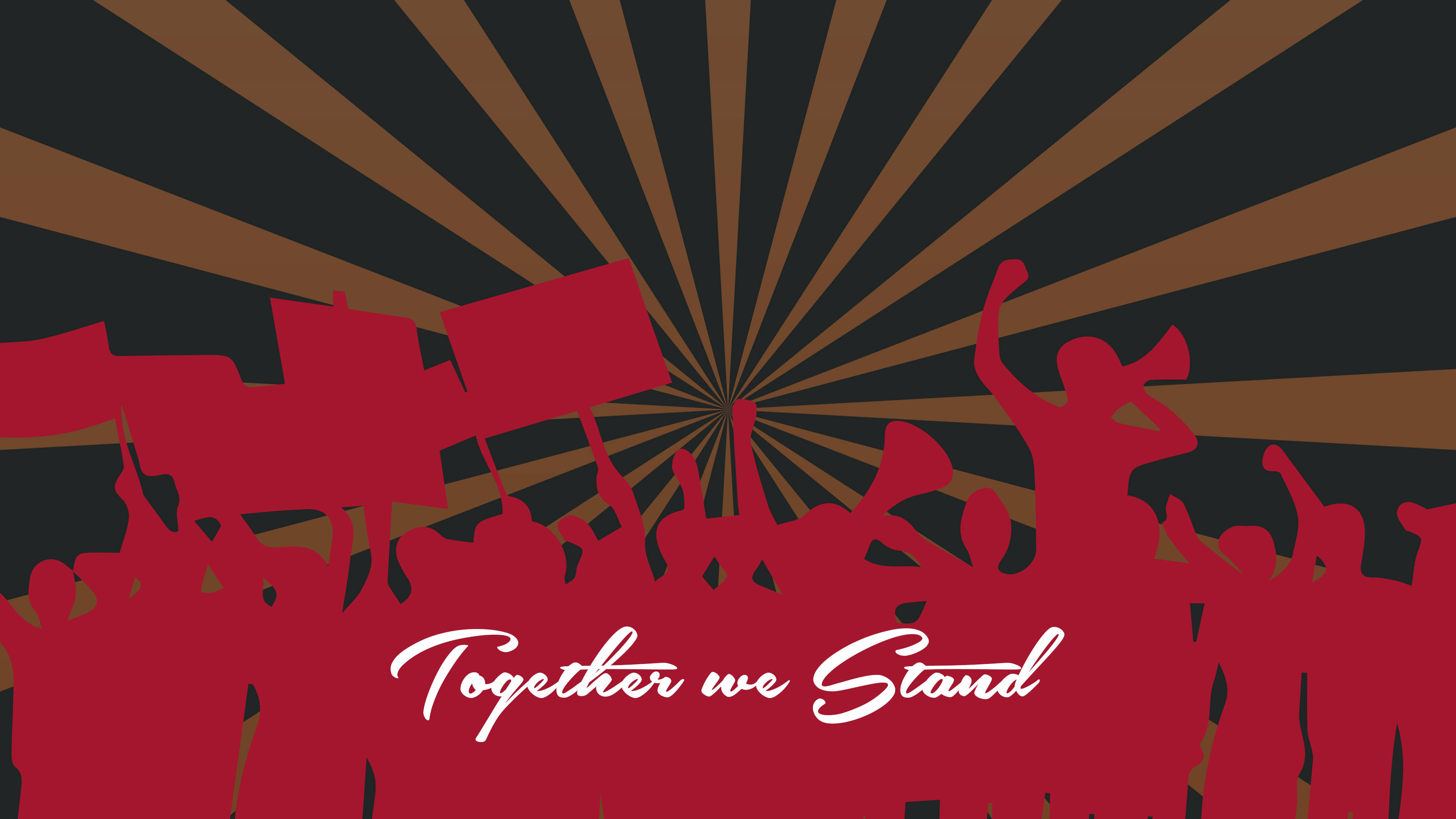 Unidos Estamos en el Día del Trabajo Fondos de pantalla
