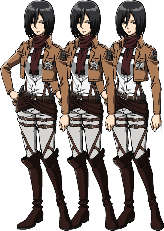 Uniforme del Cuerpo de Exploración de Mikasa Ackerman Fondos de pantalla