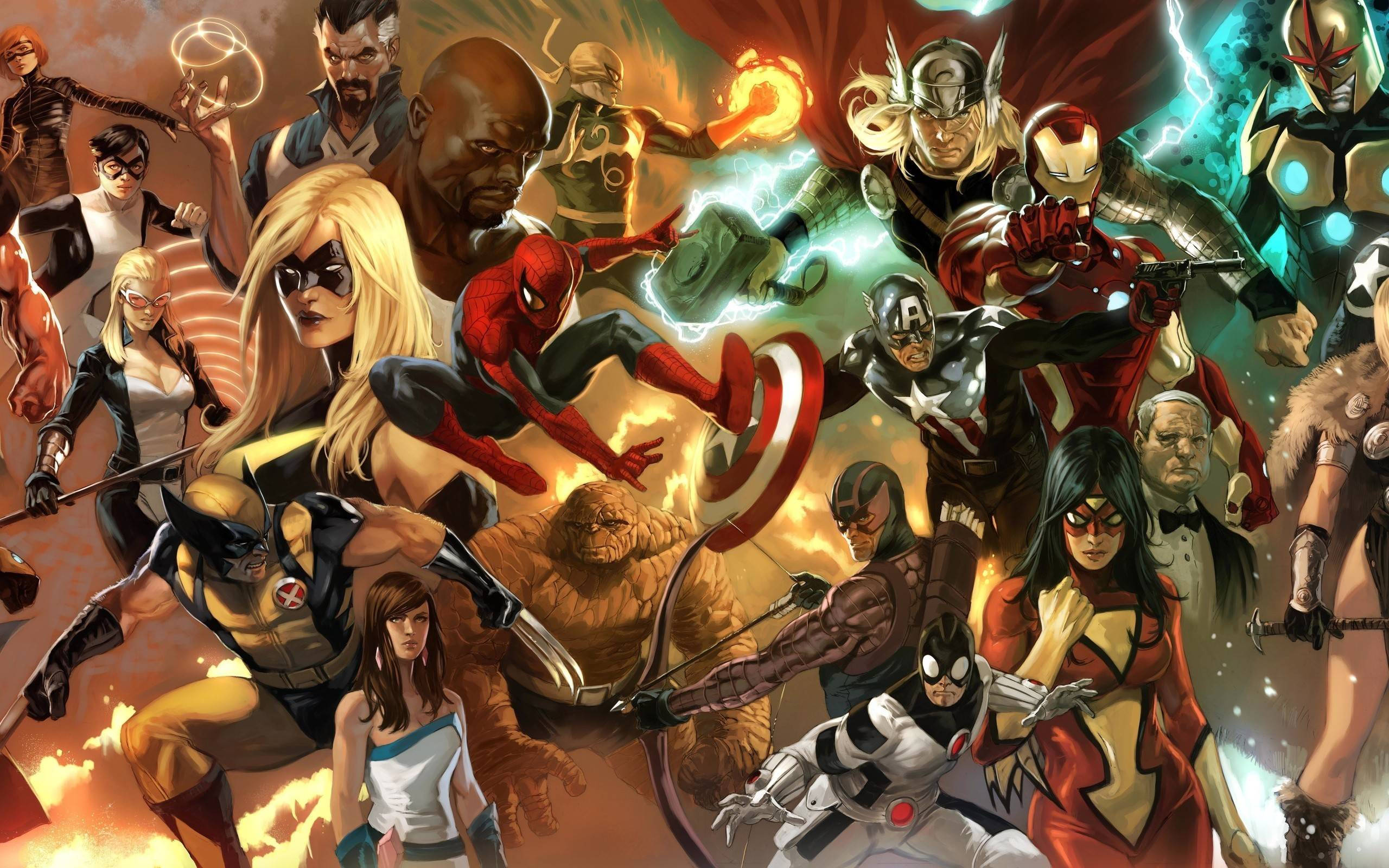 ¡Unir a los Superhéroes de Marvel para salvar el mundo! Fondos de pantalla