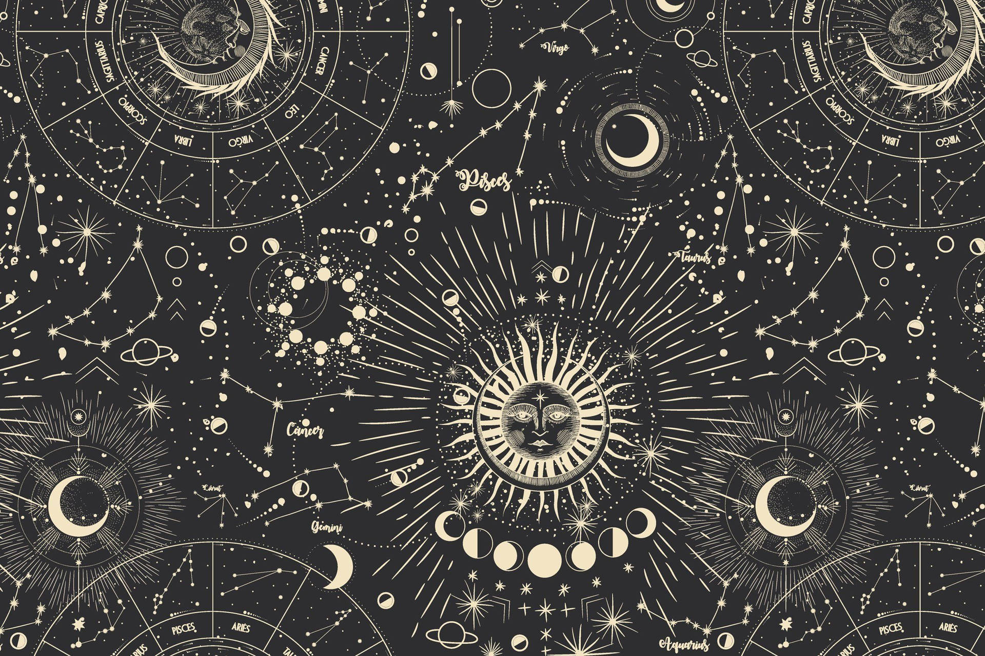 Universo Estético de Brujería Fondos de pantalla