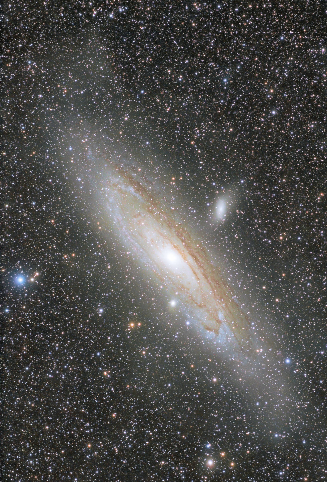 Fondo de pantalla de universo galaxia estrellada Andrómeda