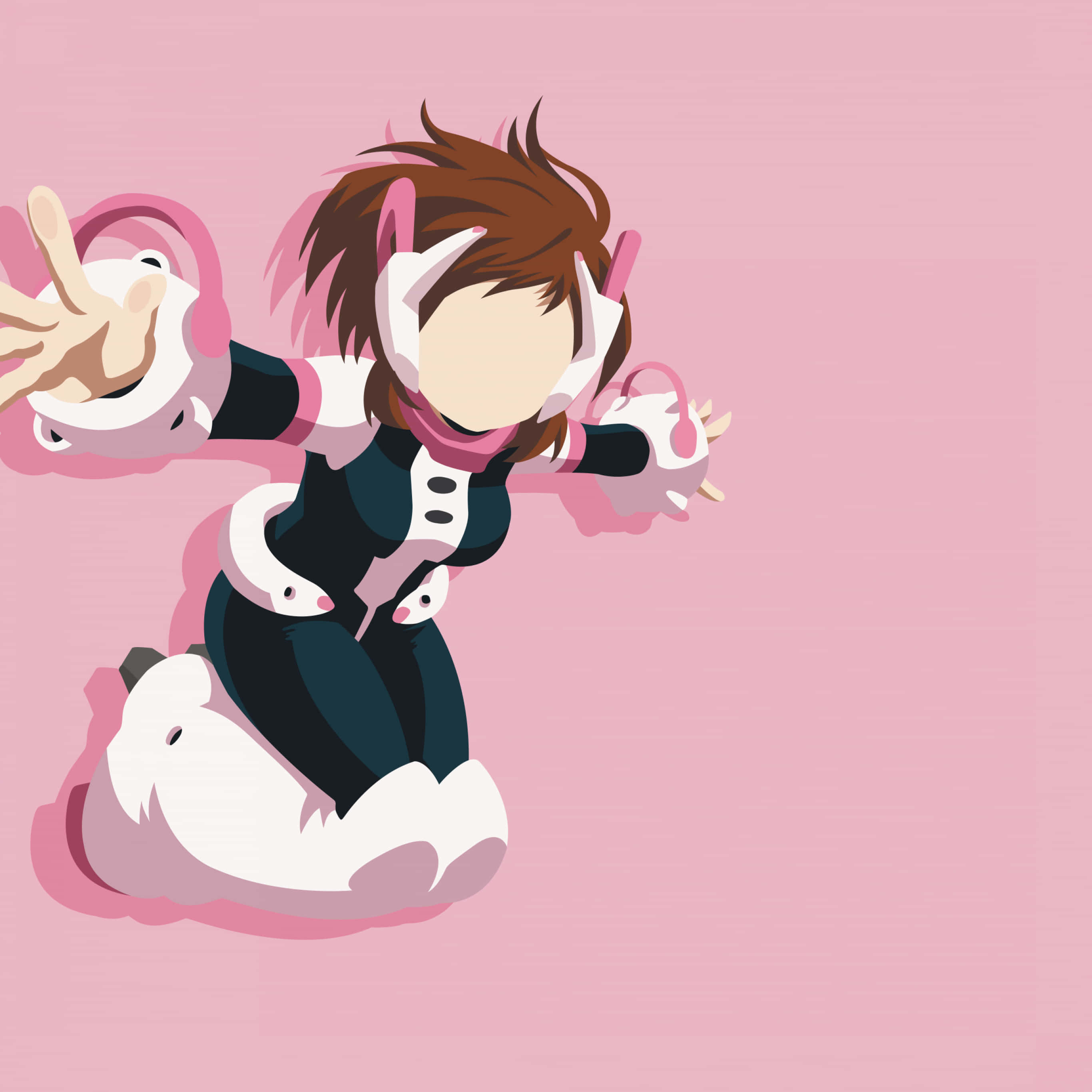 Uraraka Saltando Estética Fondos de pantalla