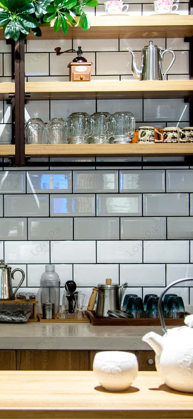 Utensilios de cocina estéticos para fondo de Android Fondos de pantalla