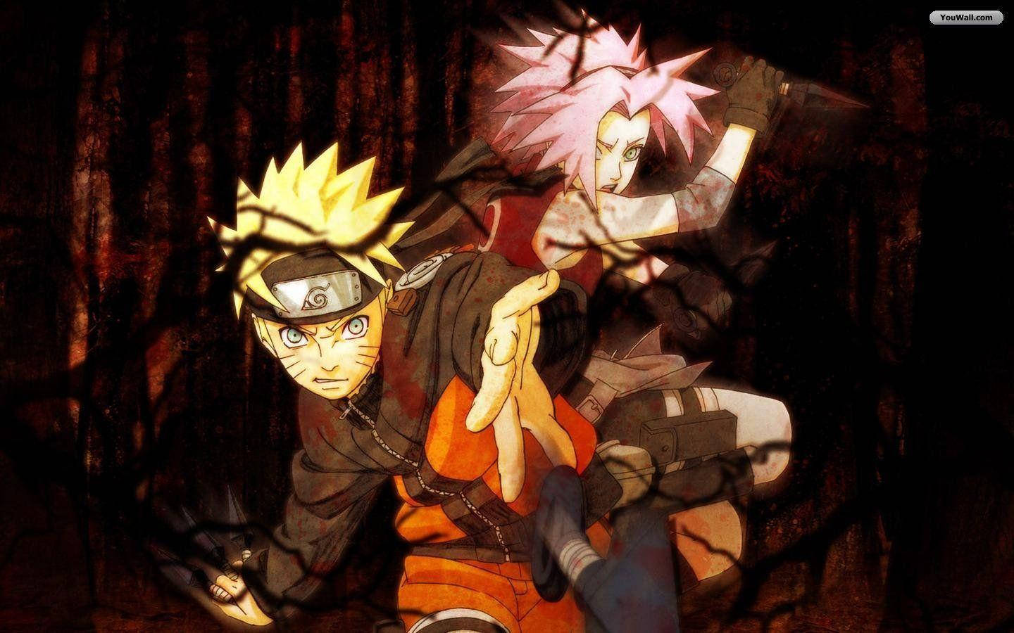 Uzumaki Naruto y Haruno Sakura – Anime Fondos de pantalla