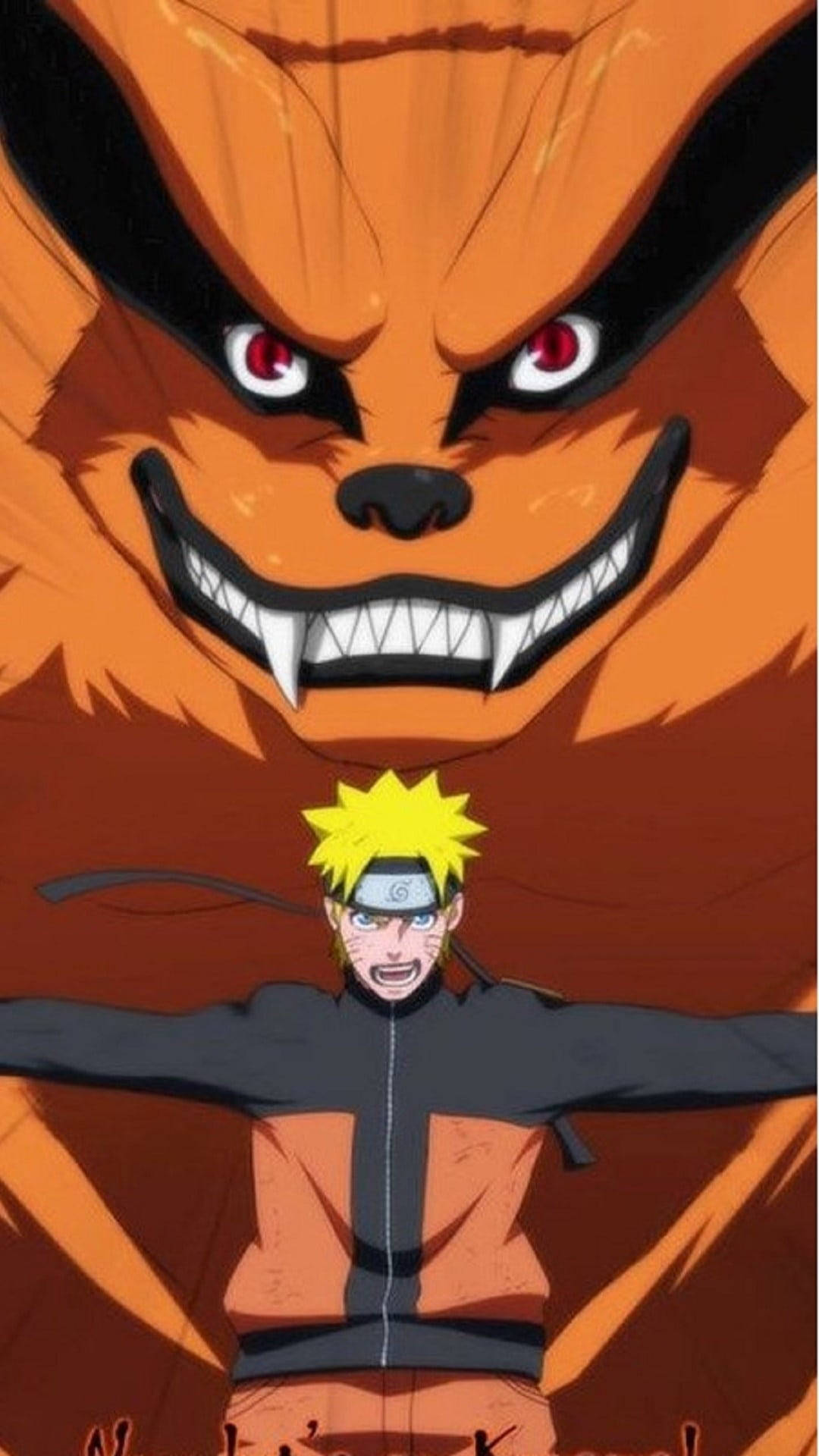 Uzumaki protegiendo a Naruto Kurama Fondos de pantalla