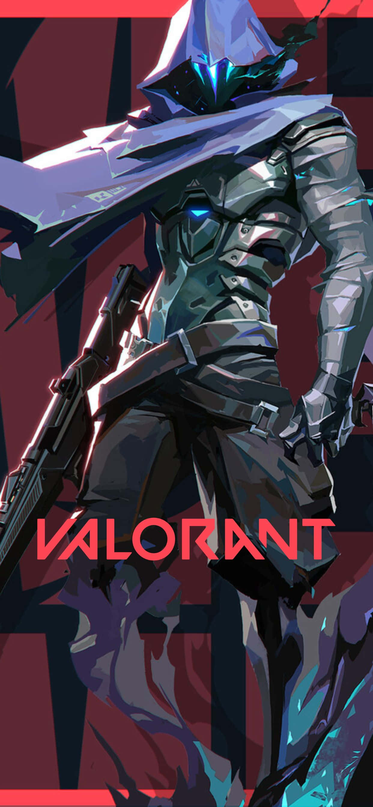 Valorant - un personaje con una espada y un fondo rojo Fondos de pantalla