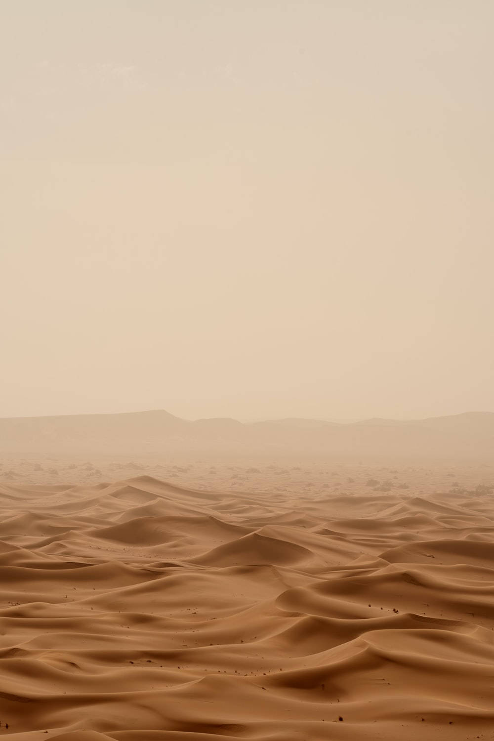Vasto desierto estético marrón claro Fondos de pantalla