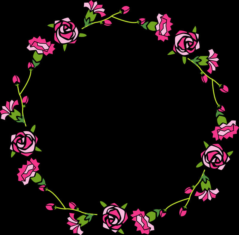Vector de corona de rosas rosadas Fondos de pantalla