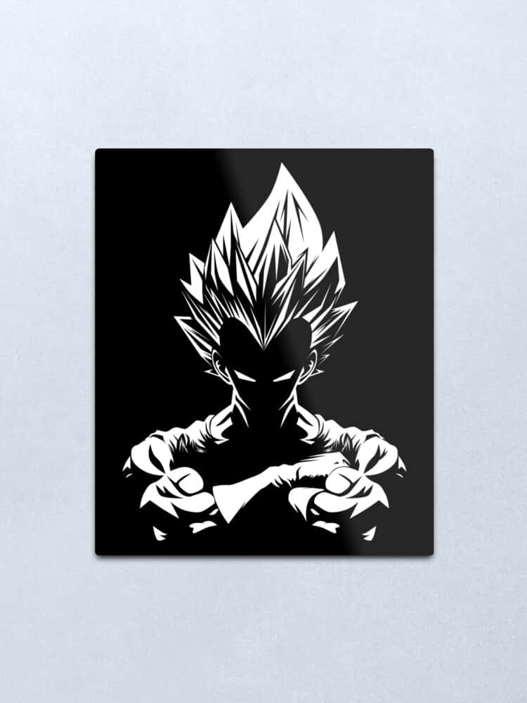 Vegeta de Dragon Ball en blanco y negro Fondos de pantalla
