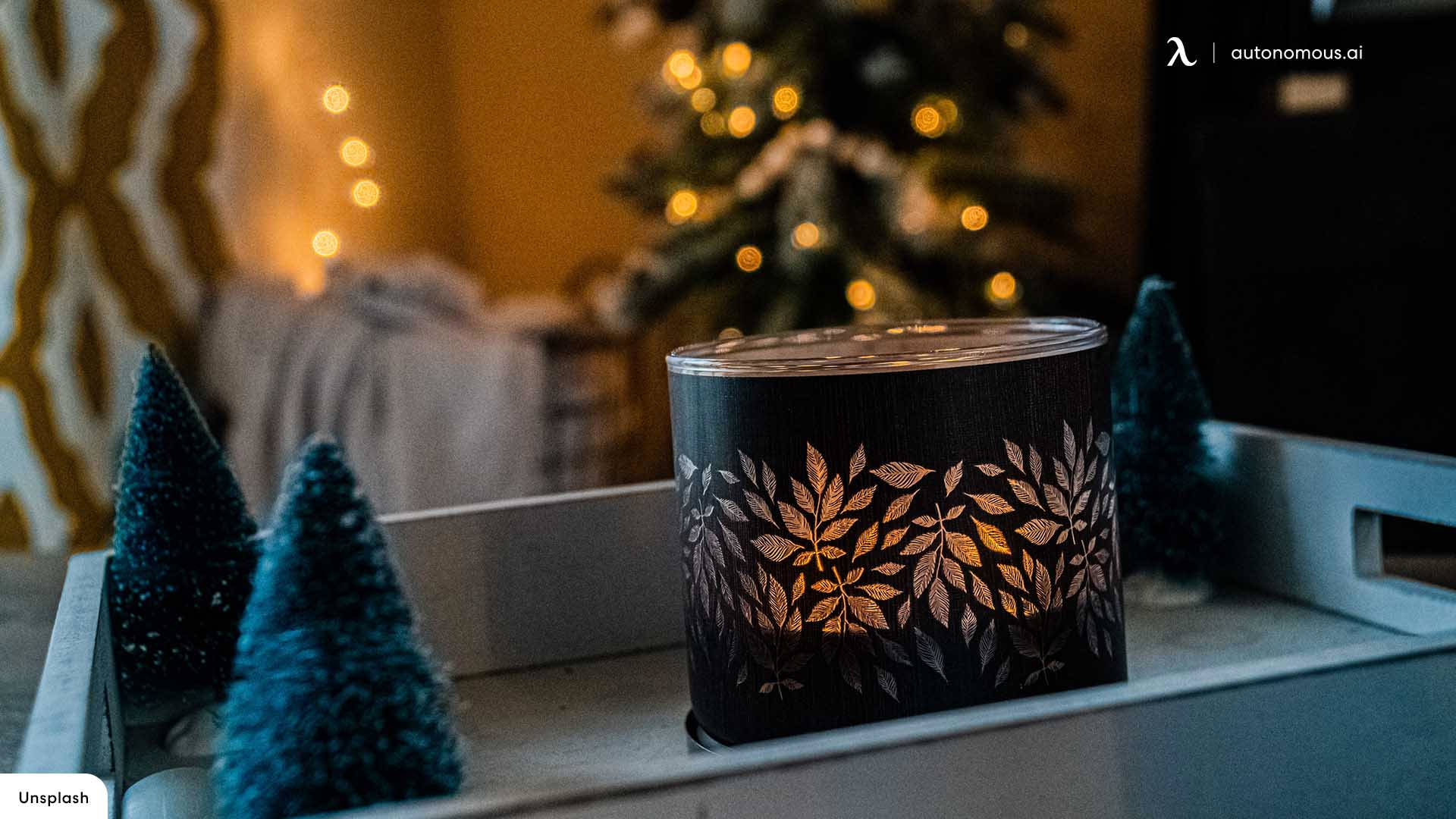 Vela Acogedora de Estética Navideña Fondos de pantalla