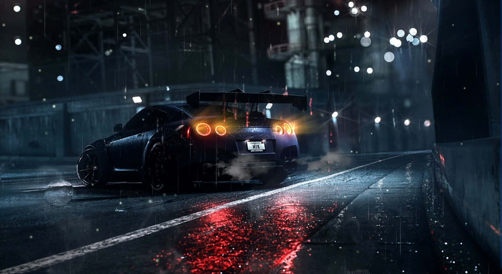 Velocista Escarlata - Un Auto de Anime Vibrante Fondos de pantalla