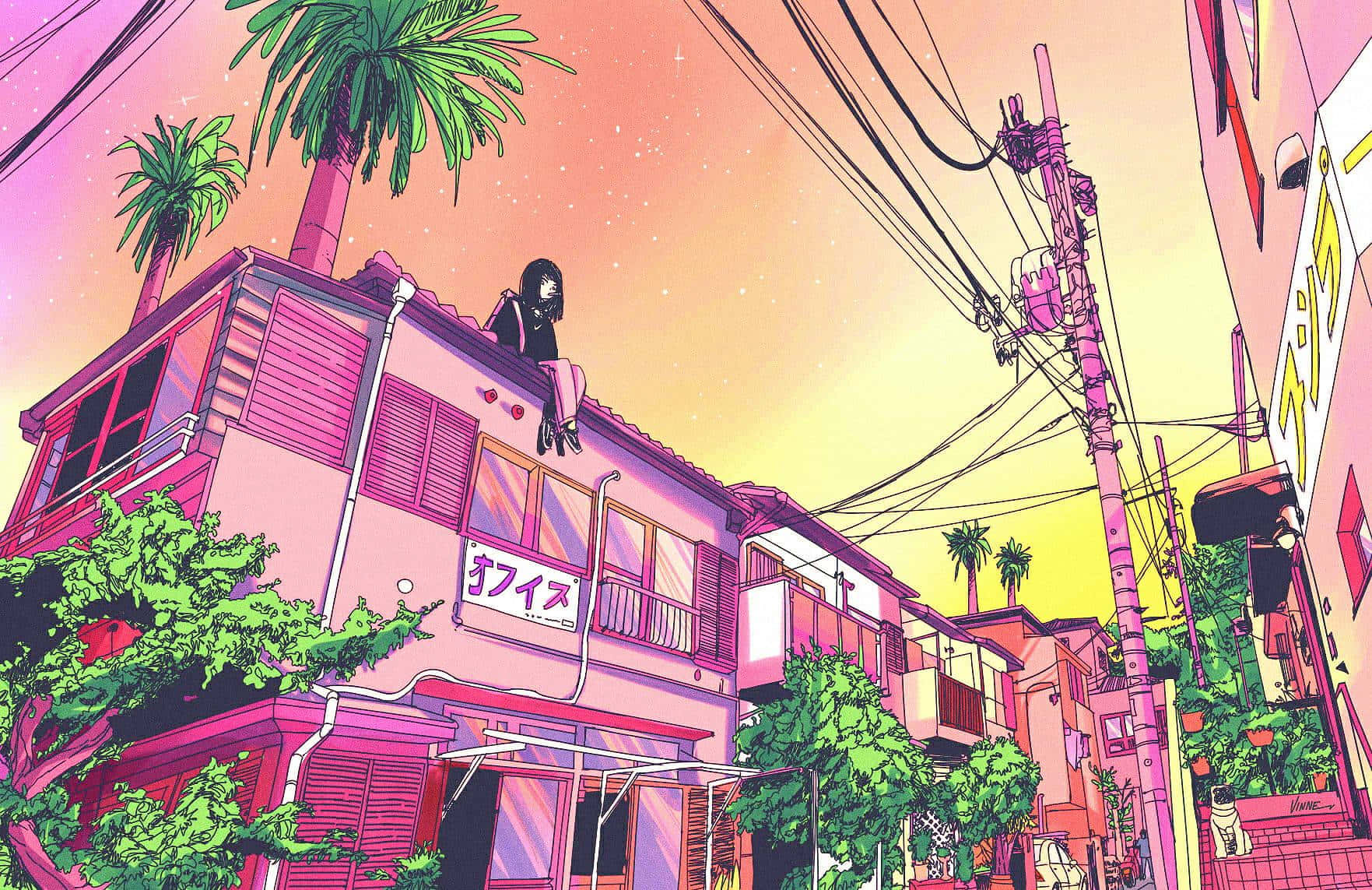 ¡Ven a explorar el mundo del Anime Púrpura! Fondos de pantalla