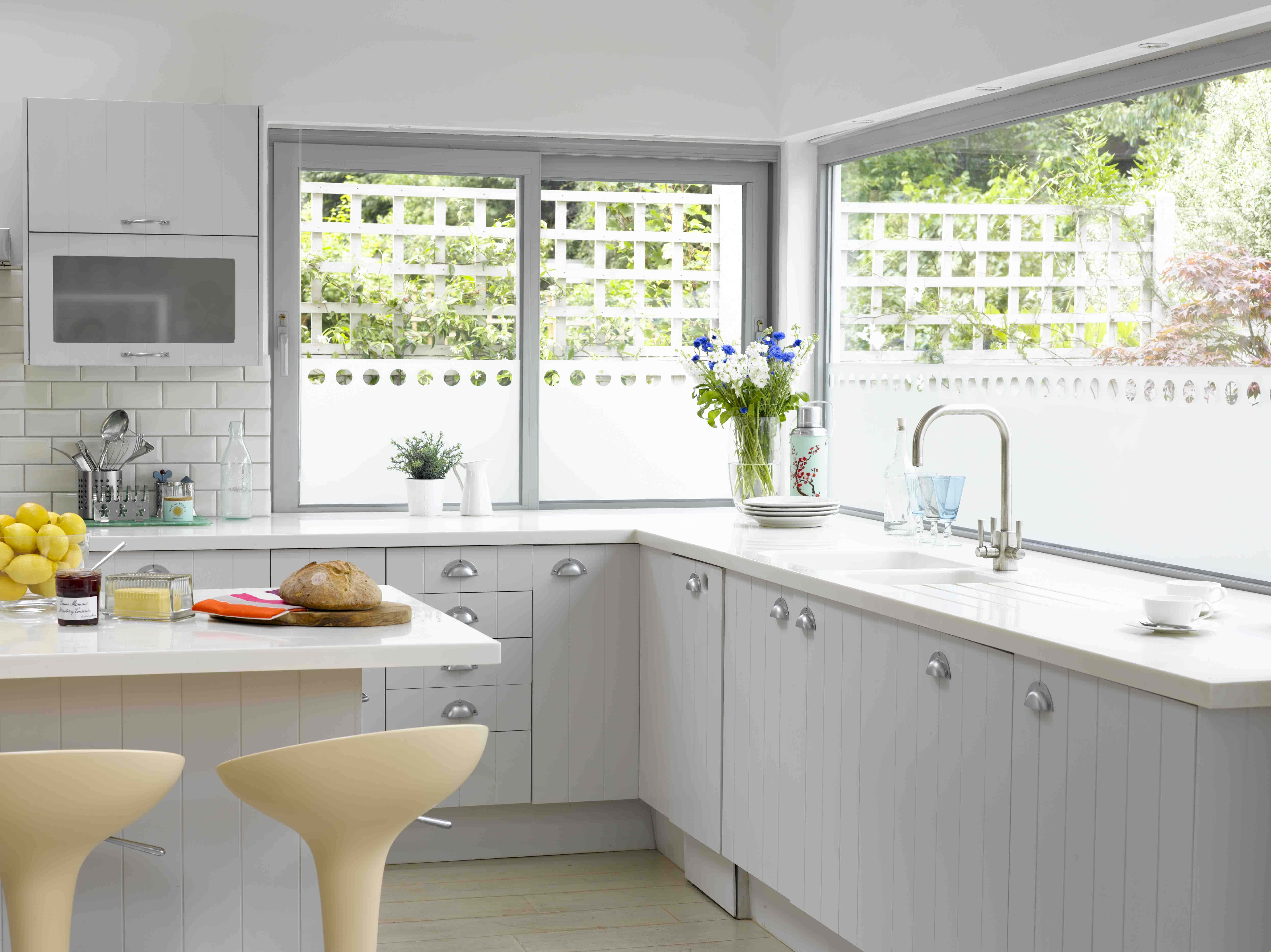 Ventana de vidrio en cocina Fondos de pantalla