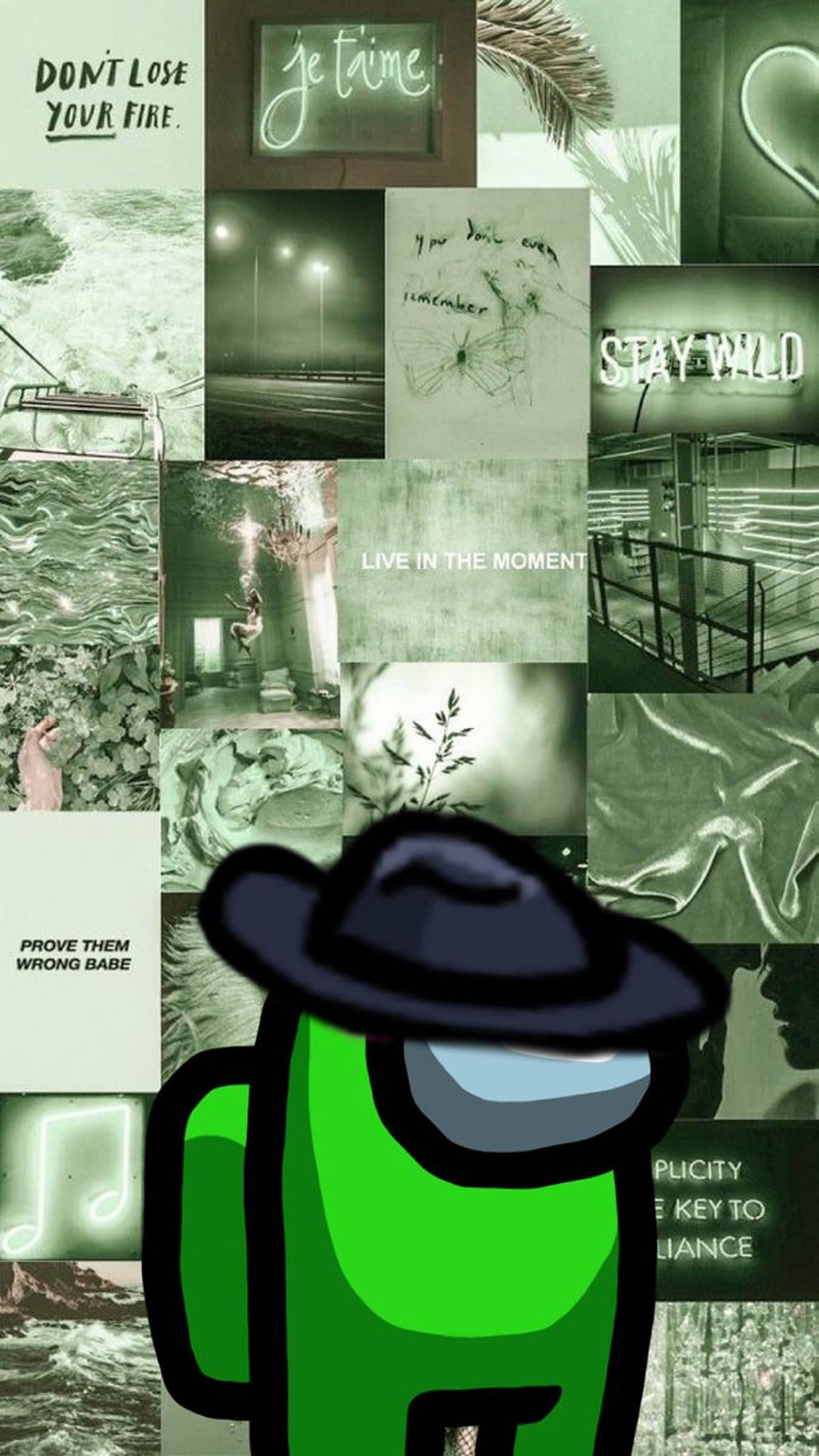 Verde Estético Among US Fondos de pantalla