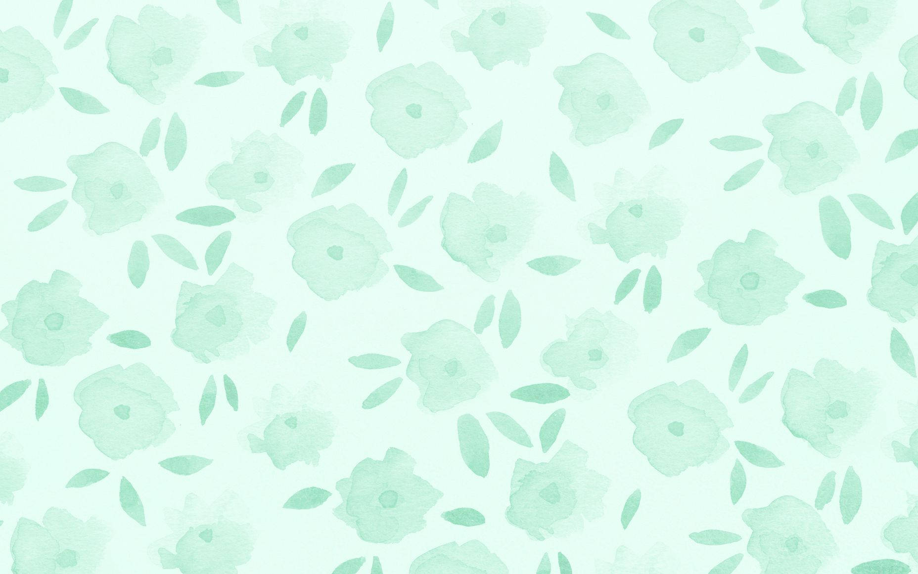 Verde Pastel Floral Fondos de pantalla