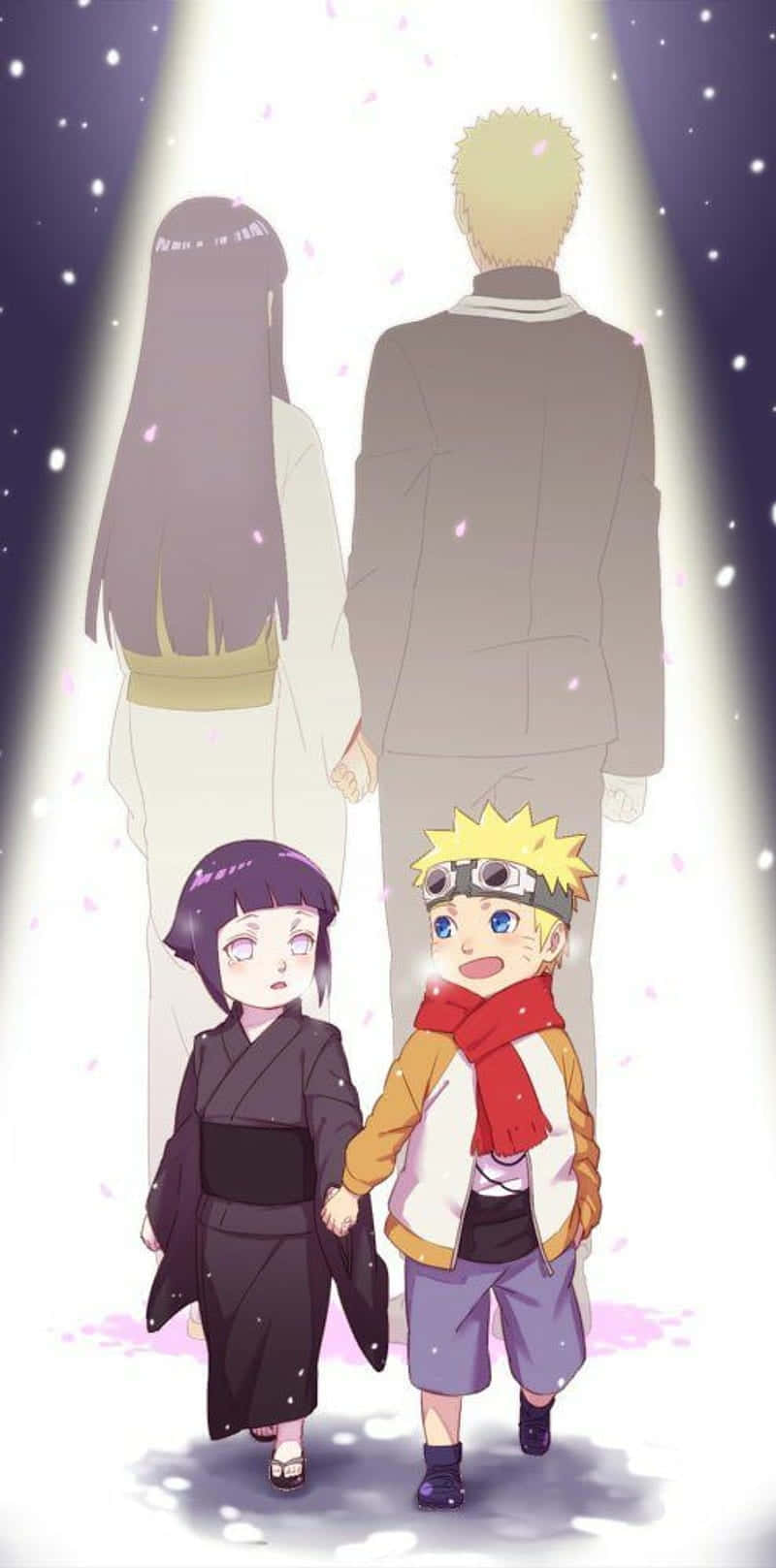 Versión bebé y adulto de Naruto y Hinata Fondos de pantalla