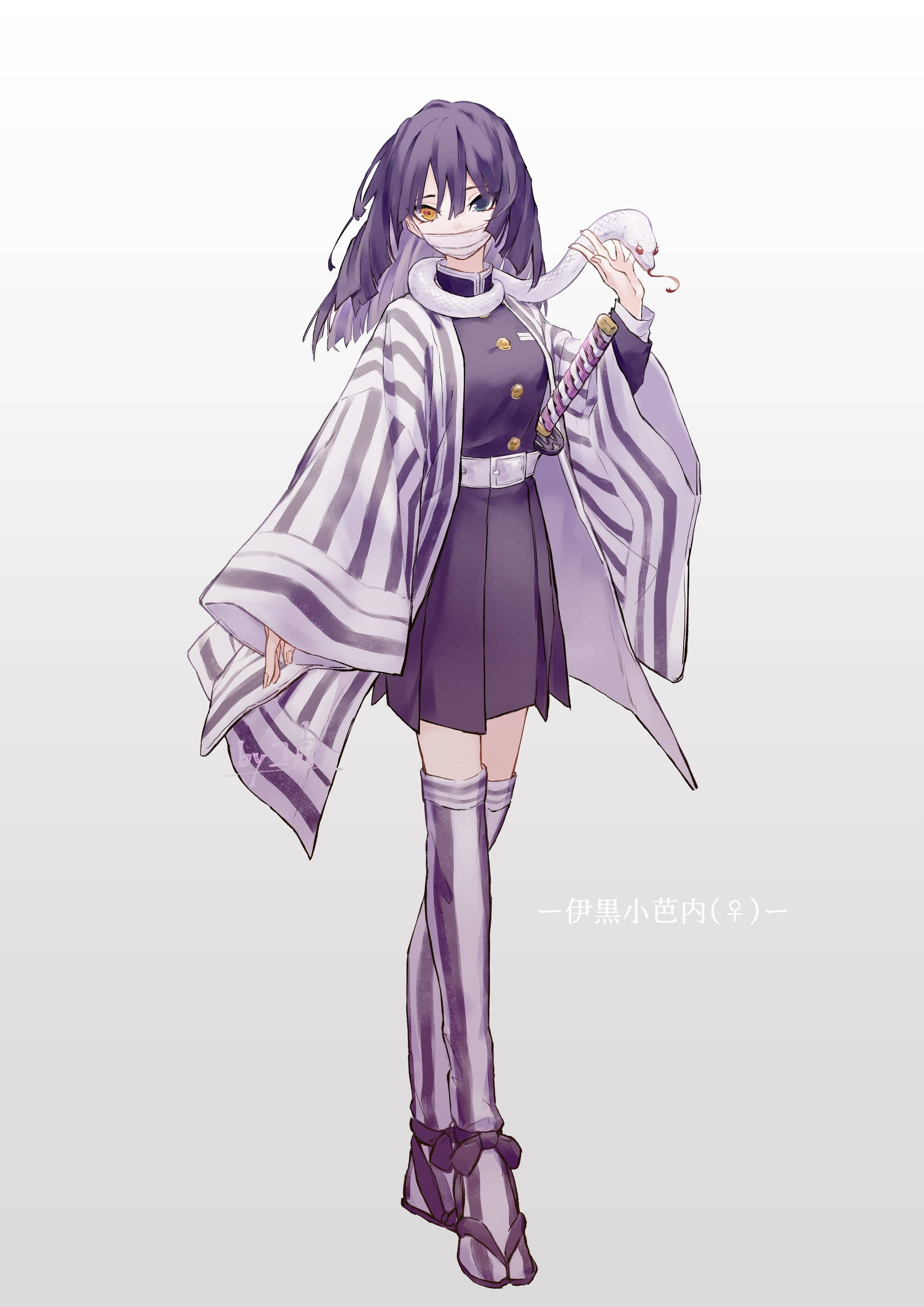 Versión femenina de Obanai Iguro Fondos de pantalla