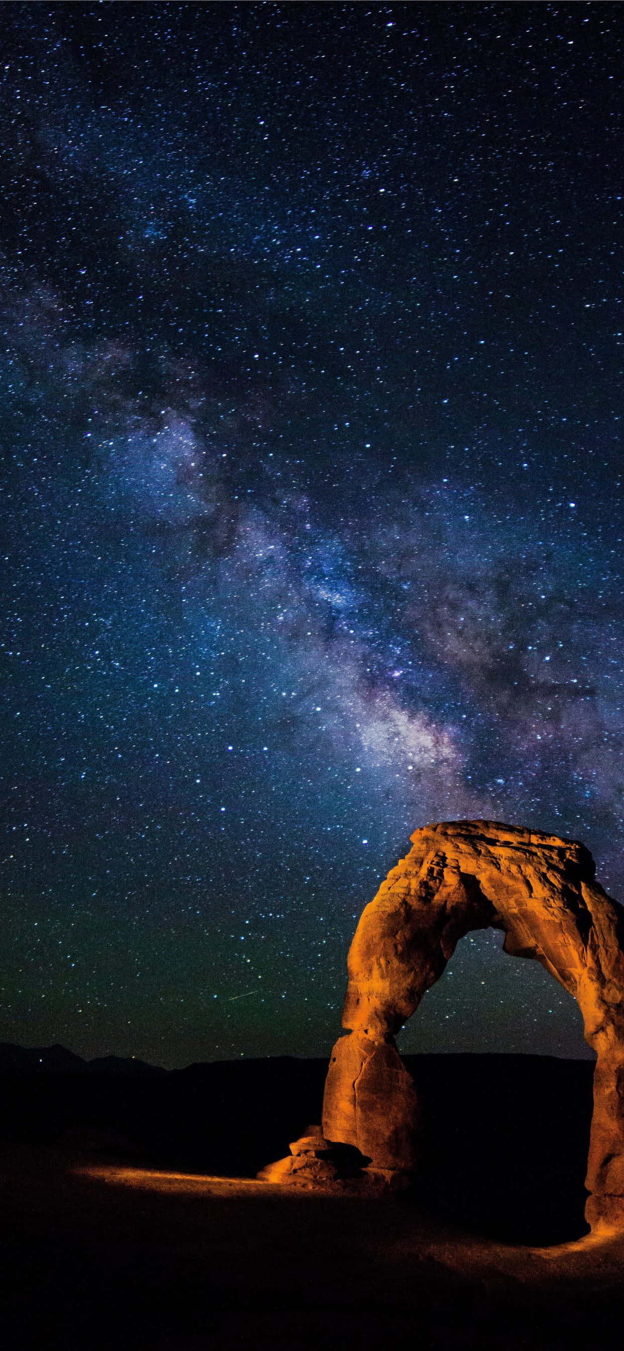 Vía Láctea sobre el Arco Delicado Fondos de pantalla
