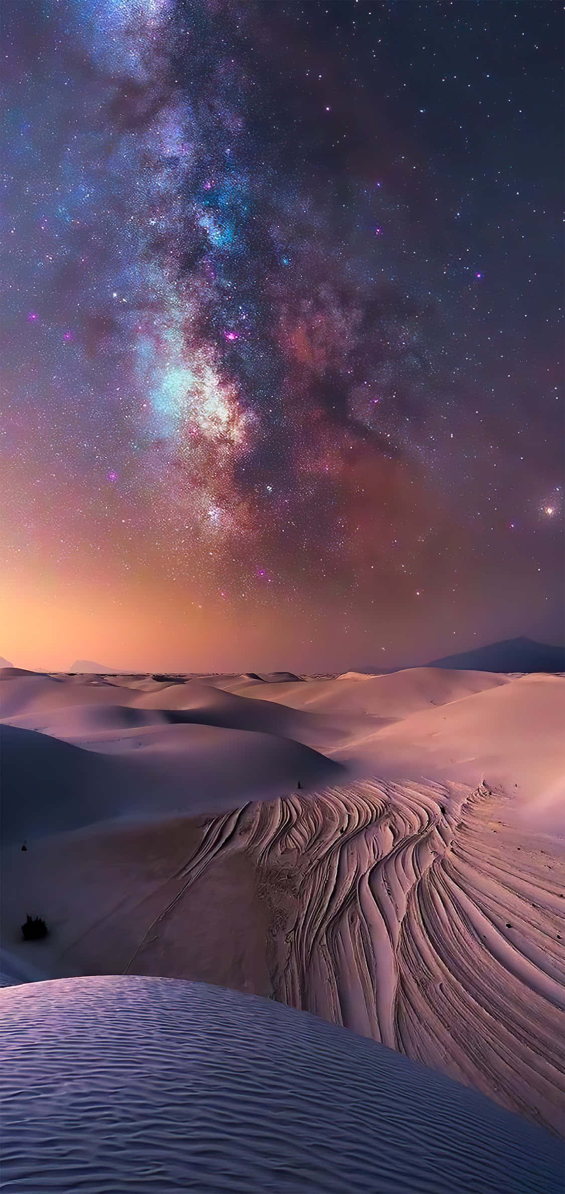Vía Láctea Sobre un Desierto iPhone Fondos de pantalla