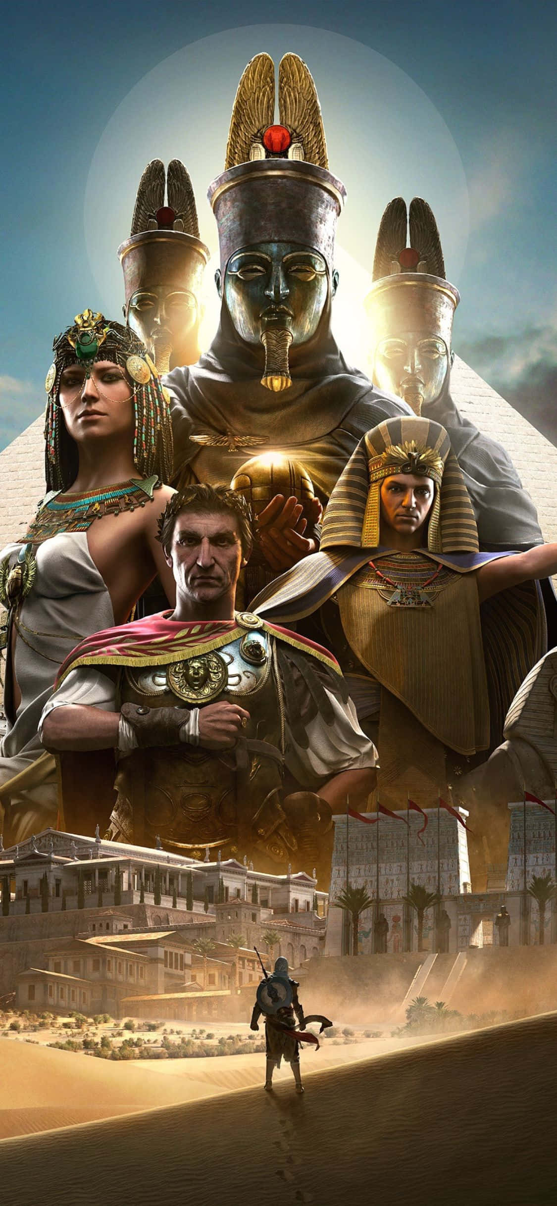 Viaja por el Antiguo Egipto con Assassin's Creed Origins en el iPhone X. Fondos de pantalla