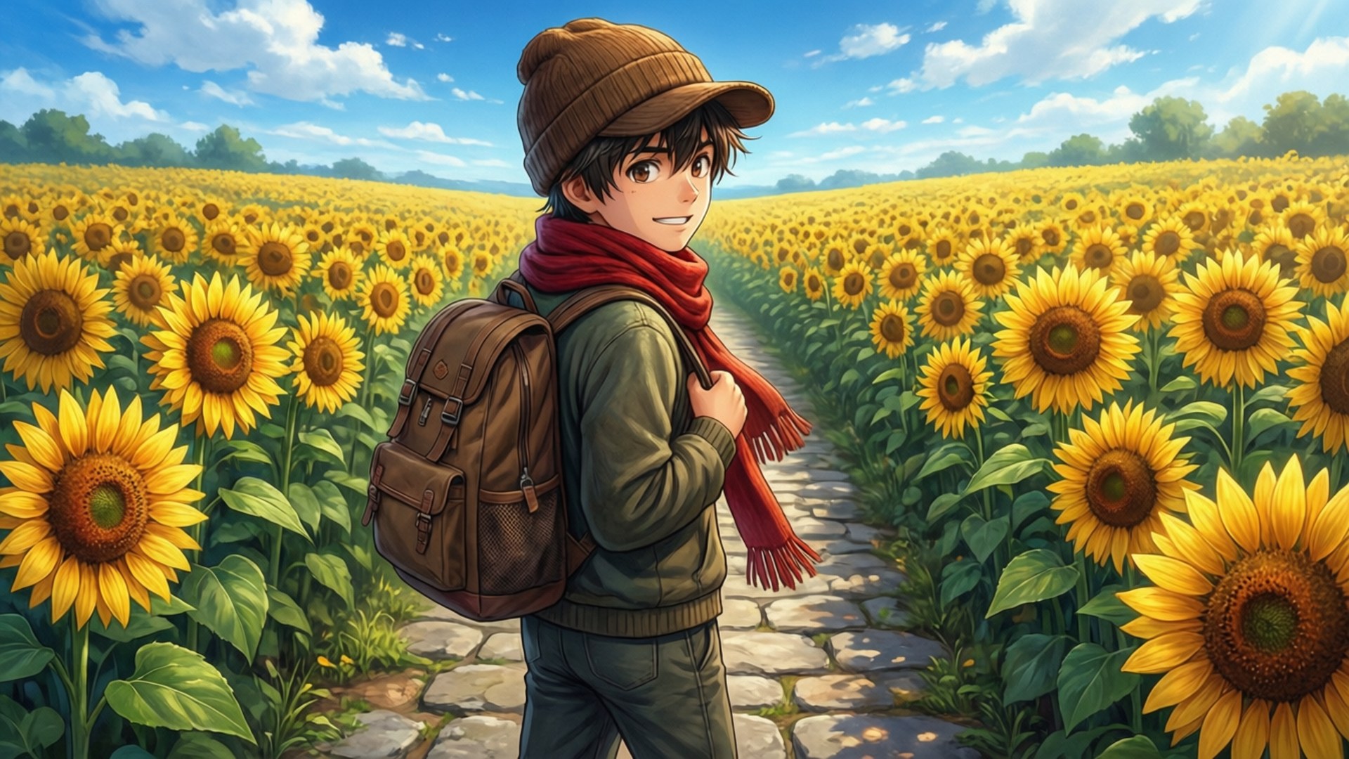 Viaje de girasoles Fondos de pantalla