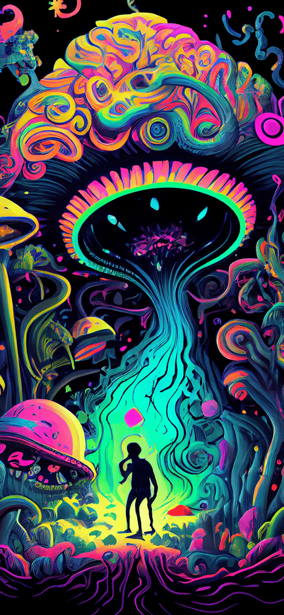 Viaje Fascinante a Través del Vórtice Psicodélico Fondos de pantalla