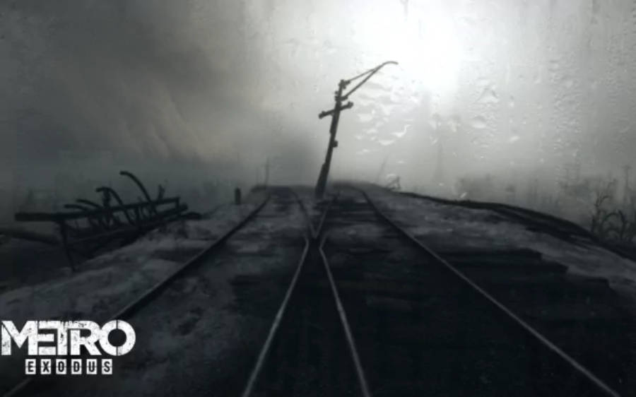 Vías del Tren de Metro Exodus 3440x1440 Fondos de pantalla