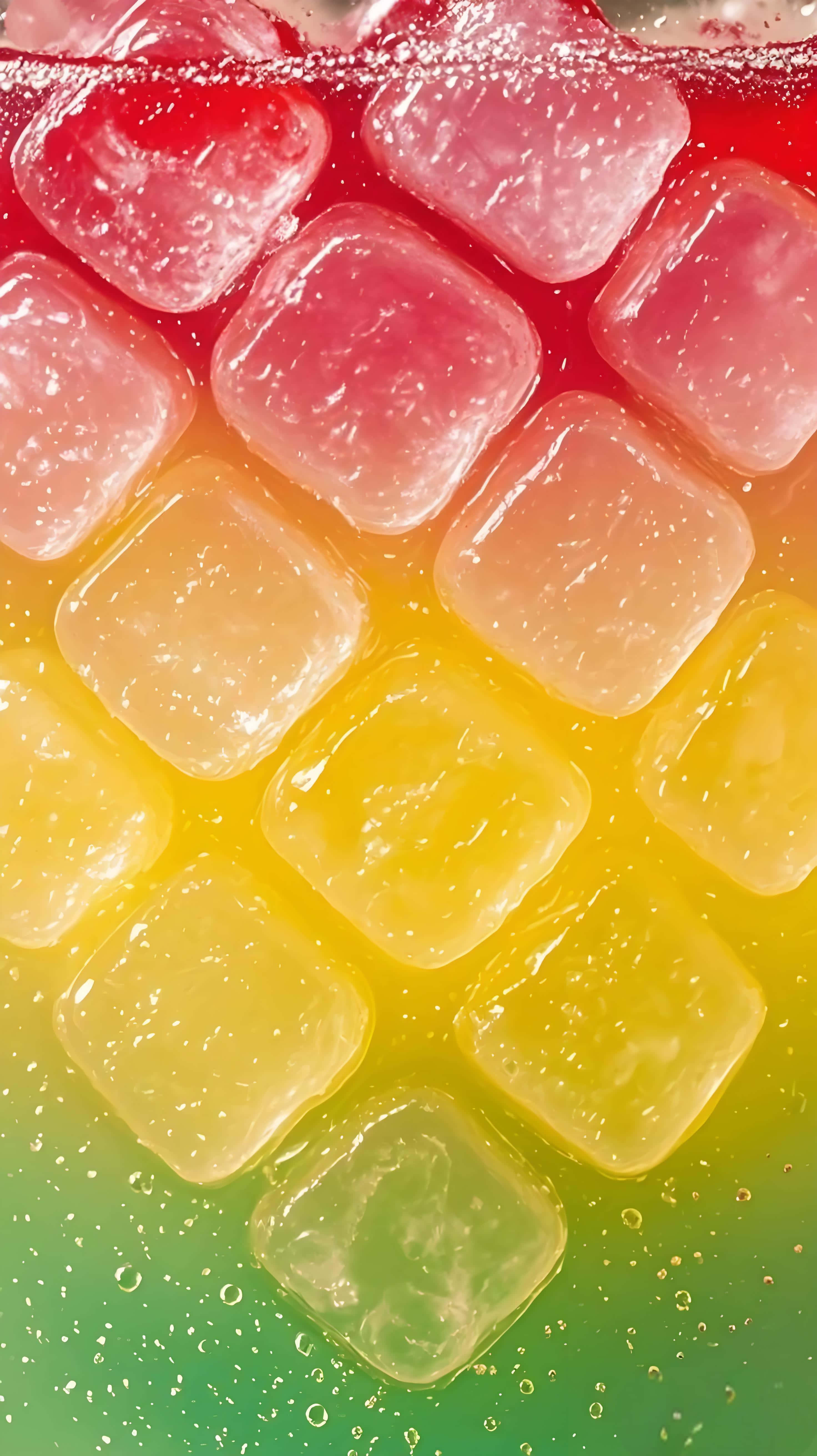 Vibra Helada Colorida: Fondo de Pantalla Fresco de Verano con Degradado Fondos de pantalla