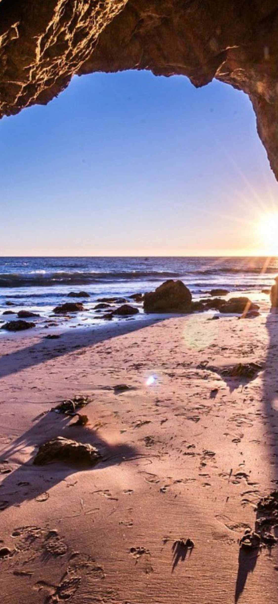 Vibraciones costeras en iPhone Xs Malibu Fondos de pantalla