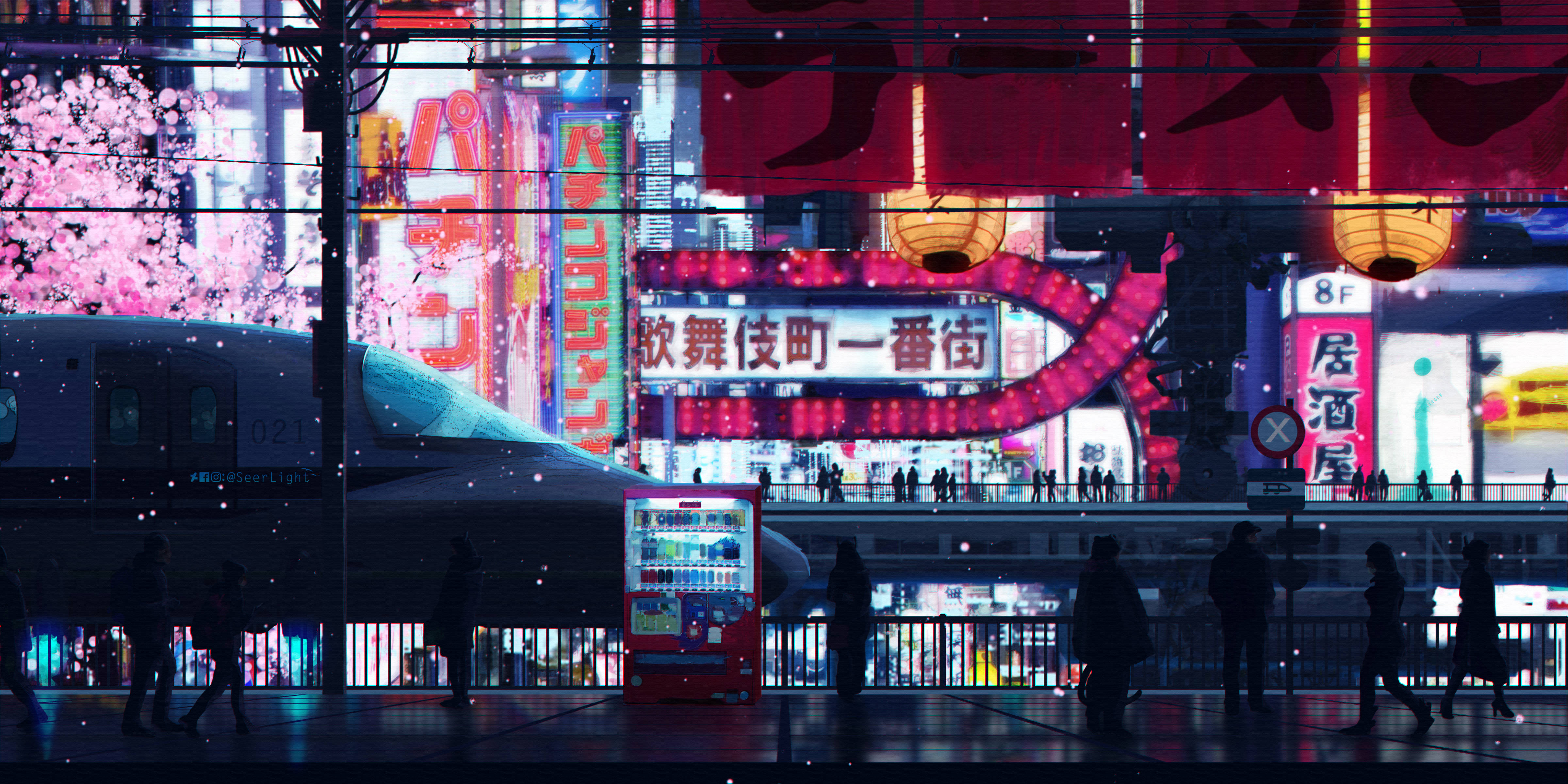 Vida Nocturna Anime 4K Fondos de pantalla