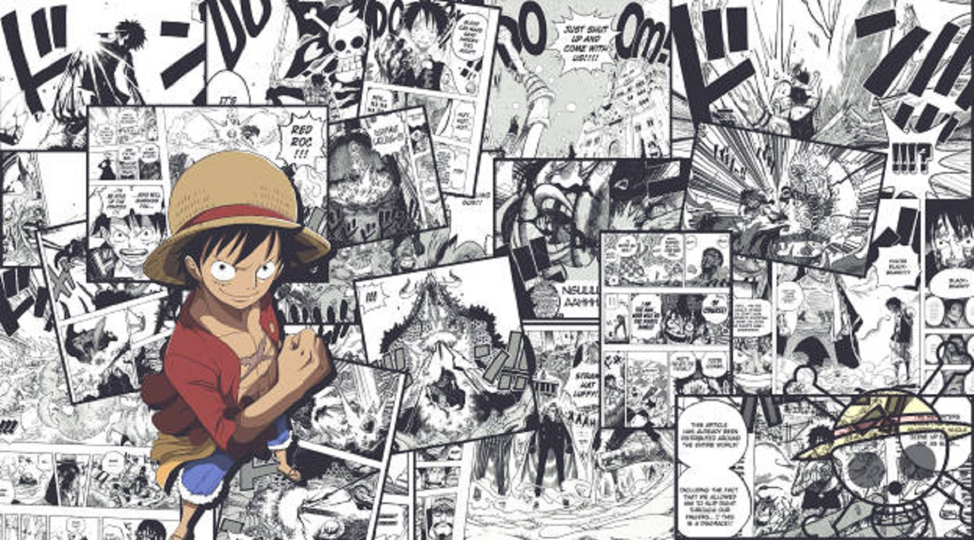Viñeta de Luffy, el Capitán Pirata Fondos de pantalla